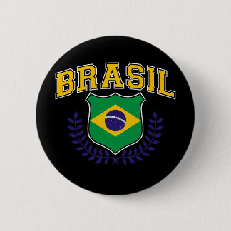 Brasil. 6 Cm Round Badge