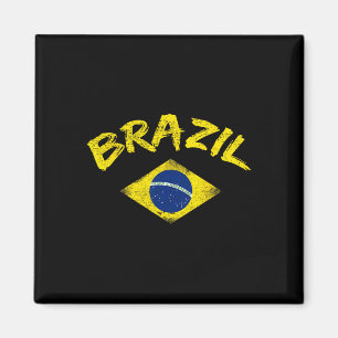 Brasil Brazilian National Flag Soccer Jersey Footb Magnet