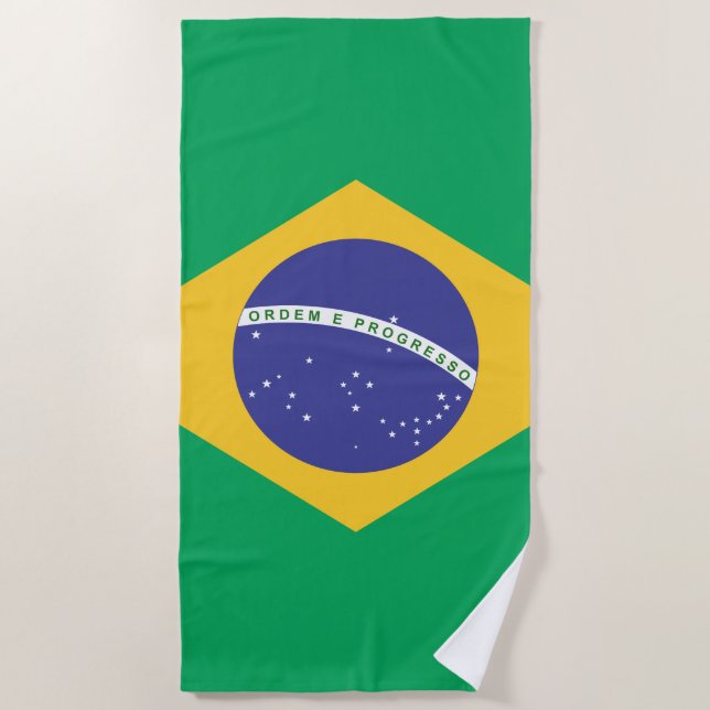 Brasil flag beach towel (Front)