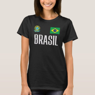 Brasil Flag Brazil Football Soccer Fan Men Women K T-Shirt