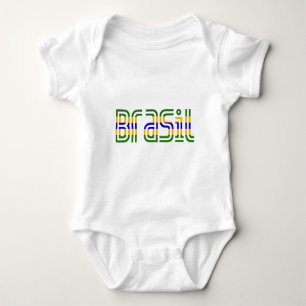 Brasil Flag Colours! Baby Bodysuit
