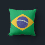 Brasil flag cushion<br><div class="desc">Flags of the world's nations in high resolution for you to display with pride.</div>