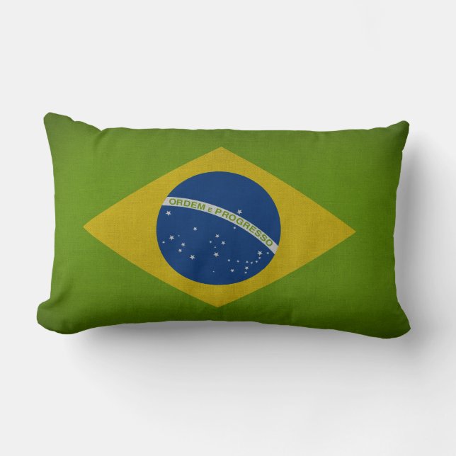 Brasil Flag Lumbar Cushion (Front)