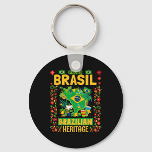 Brasil Flag Outfit Idea For Kids Brazil & Braz Key Ring