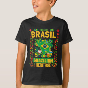 Brasil Flag Outfit Idea For Kids Brazil & Braz T-Shirt