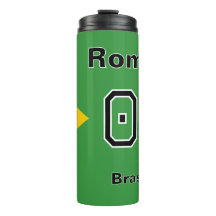 Brasil Flag Personalized Soccer Player Name Number