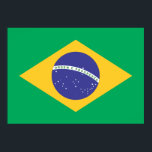 Brasil flag poster<br><div class="desc">Flags of the world's nations in high resolution for you to display with pride.</div>