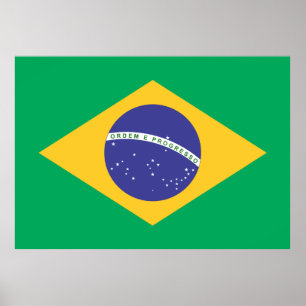 Brasil flag poster