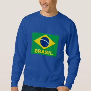 Brasil in Brazilian Flag Sweatshirt