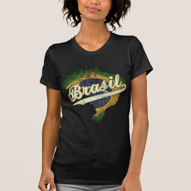 Brasil Map T-Shirt (Front)