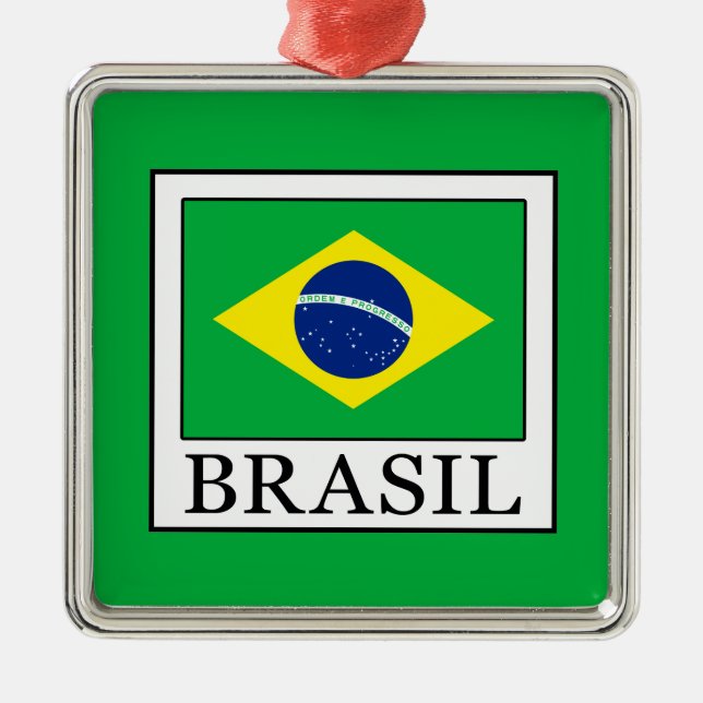 Brasil Metal Tree Decoration (Front)