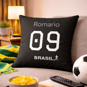 Brasil Seleção Legend Decor Fan Home Accent Cushion