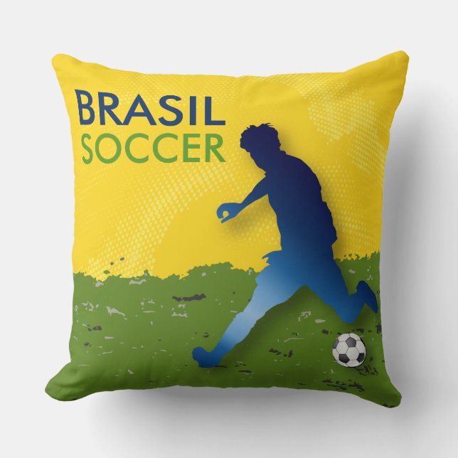 Brasil Soccer Cushion (Front)