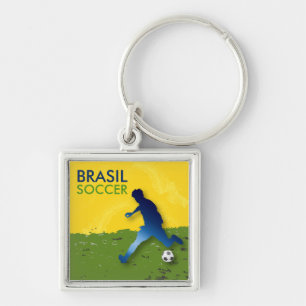 Brasil Soccer Key Ring