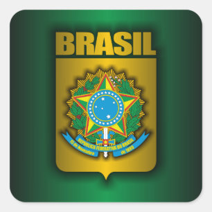 "Brasil Steel" Stickers