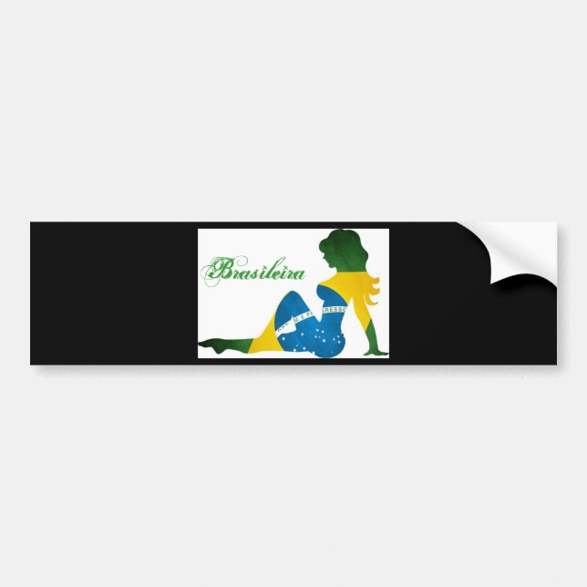 Brasileira Bumper Sticker (Front)