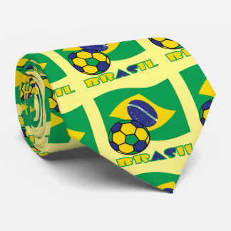 Brasileiro Futebol e Bandeira Tie