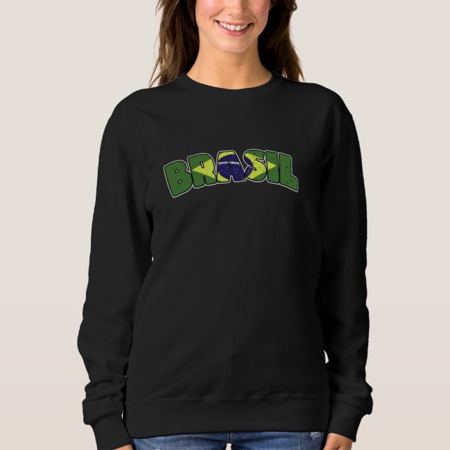 Brasilia - brasilian flag sweatshirt (Front)