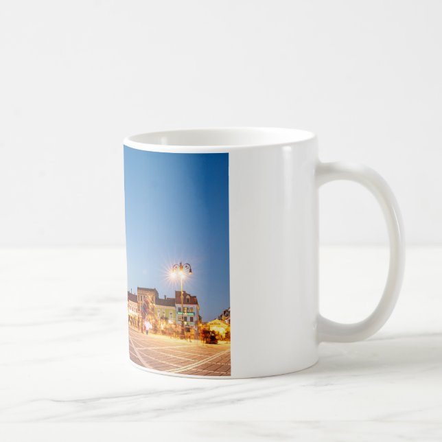 Brasov Market Square in Romania Coffee Mug (Right)
