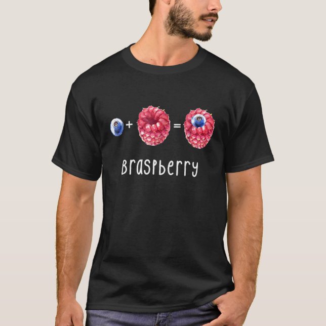 Braspberry - Funny How to Make Blueberry Raspberry T-Shirt (Front)