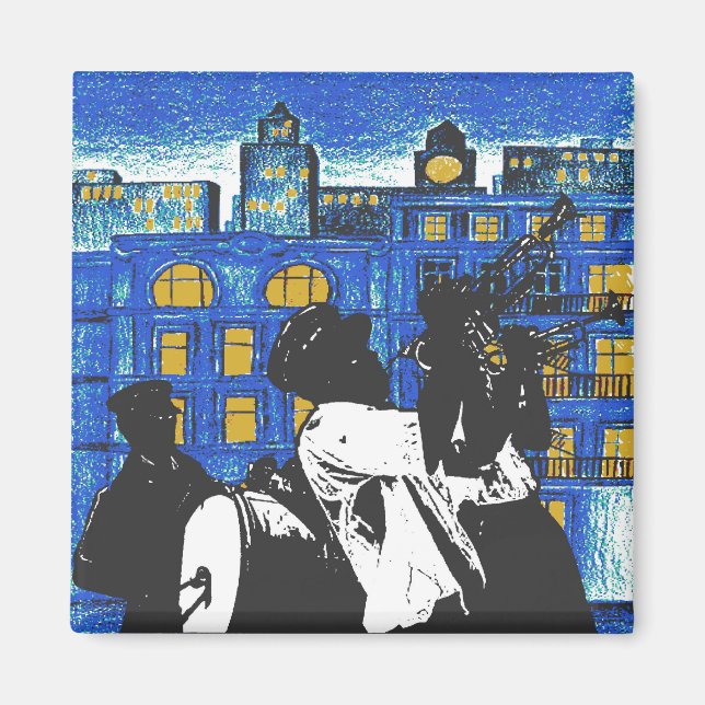 Brass Band, New Orleans Magnet (Front)