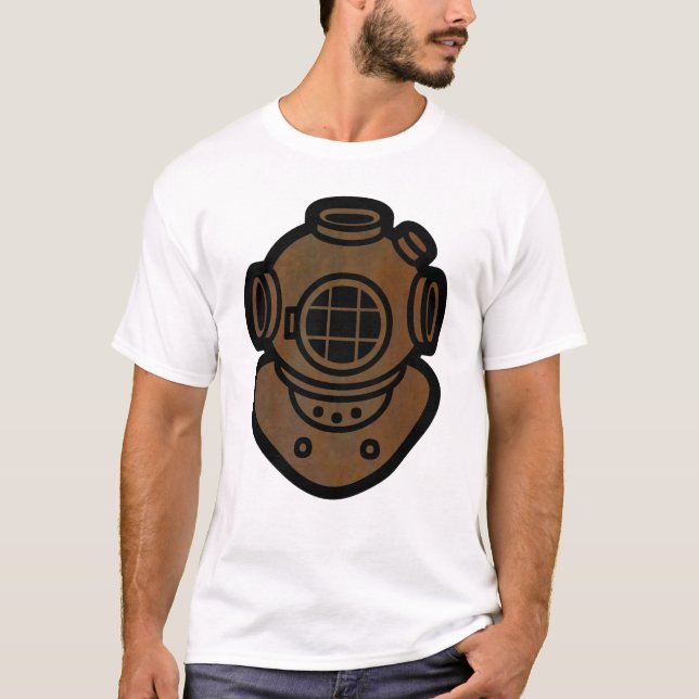 Brass Diving Helmet T-Shirt (Front)