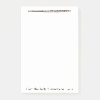 Brass Flute Post-it Notes