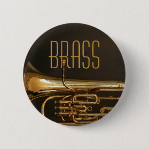 Brass Horn Button