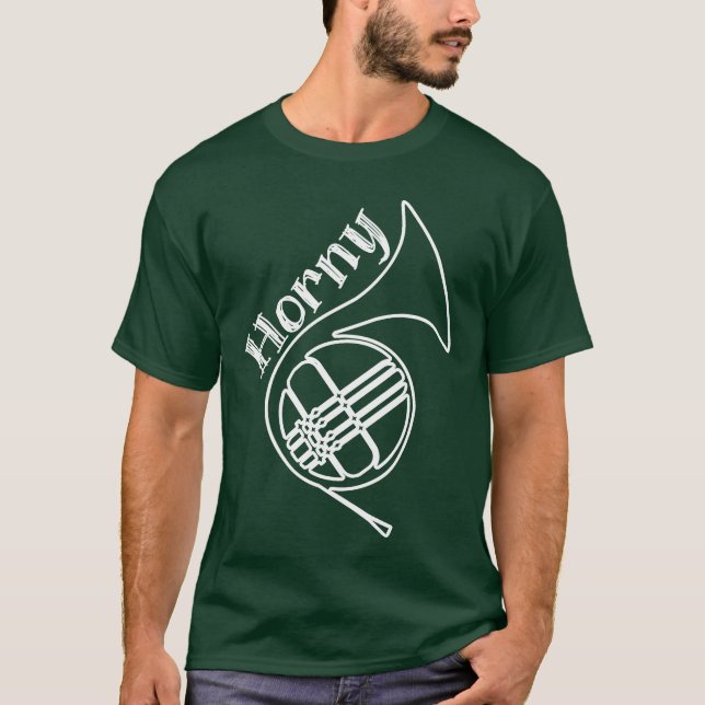 Brass Instrument Orchestra French Horn boy T-Shirt (Front)