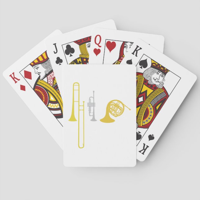 Brass Instruments Playing Cards (Back)