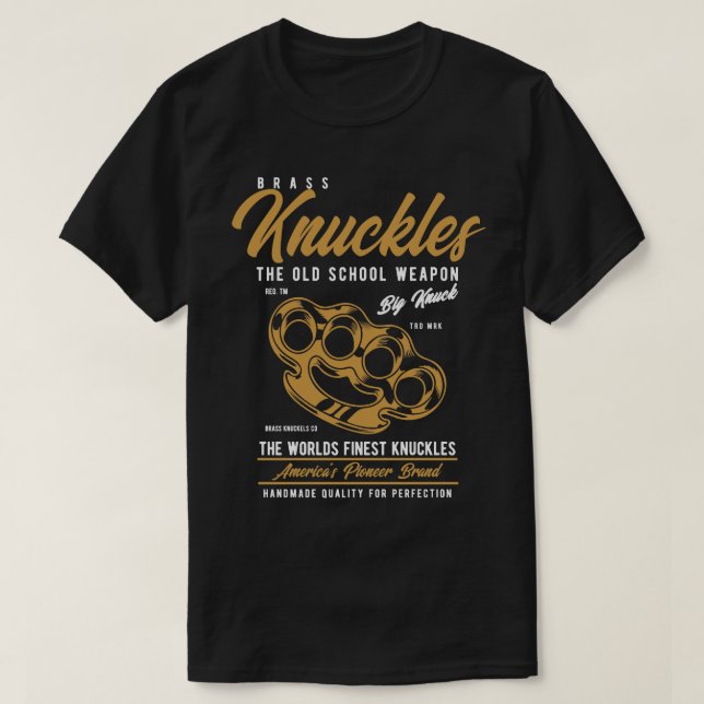Brass Knuckles  T-Shirt (Design Front)