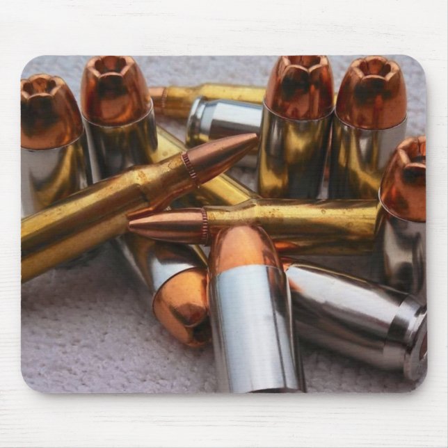 Brass & lead bullets mousepad (Front)