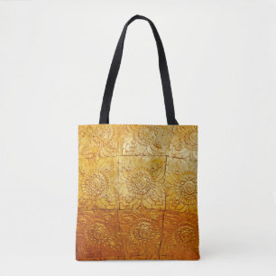 Brass square with patternabstract, art, graphic de tote bag