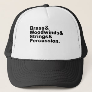 Brass & Woodwinds & Strings & Percussion Orchestra Trucker Hat