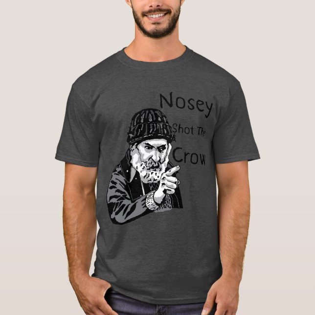 Brassic Farmer Jim Rant NOSEY SHOTHE CROW Comedy S T-Shirt (Front)