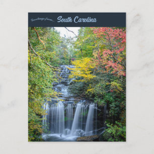 Brasstown Falls Westminster South Carolina Postcard