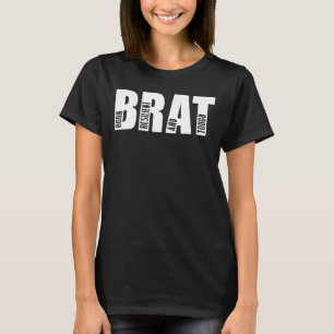 Brat Born Resilient And Tough Military Child Month T-Shirt