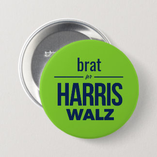 brat for Harris Walz 7.5 Cm Round Badge