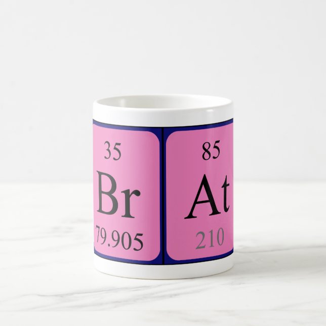 Brat periodic table name mug (Center)