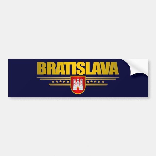 Bratislava Bumper Sticker (Front)