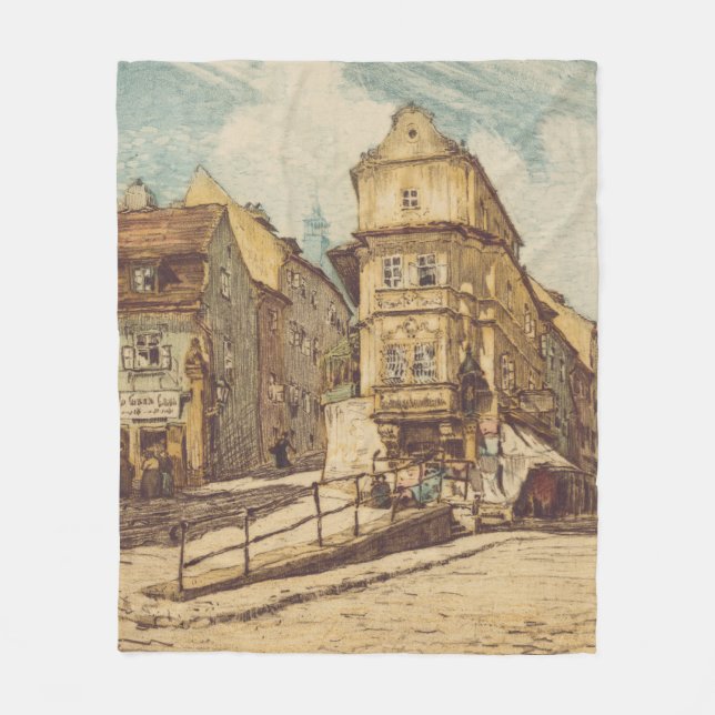 Bratislava by Richard Lux Fleece Blanket (Front)