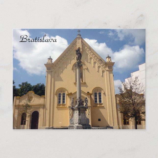 bratislava capuchin church postcard (Front)