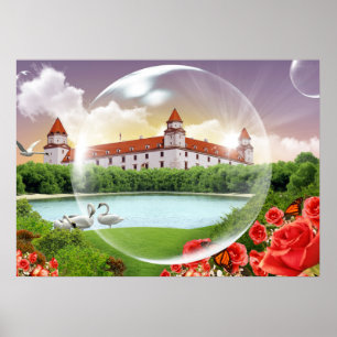 Bratislava castle poster