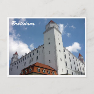bratislava castle slovakia border postcard