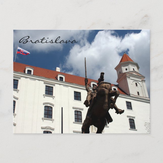 bratislava castle statue postcard (Front)
