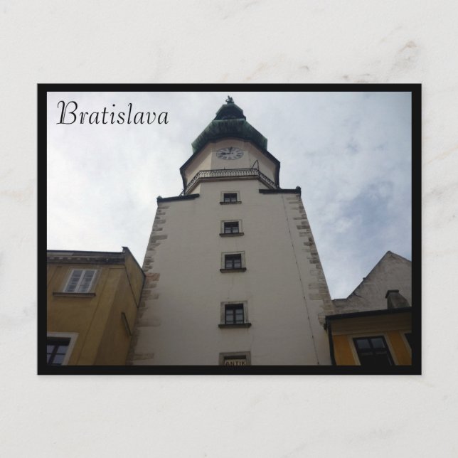 bratislava clocktower postcard (Front)