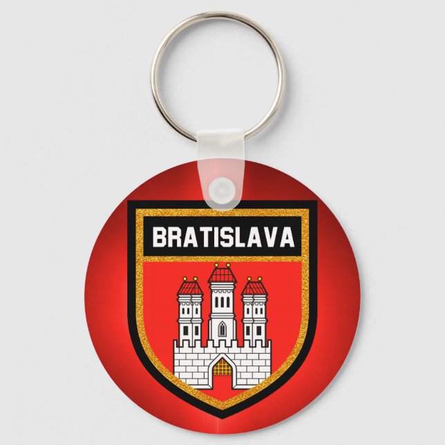 Bratislava Flag Key Ring (Front)