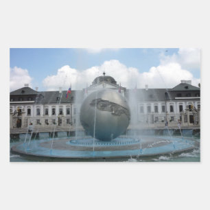 bratislava grassalkovich rectangular sticker