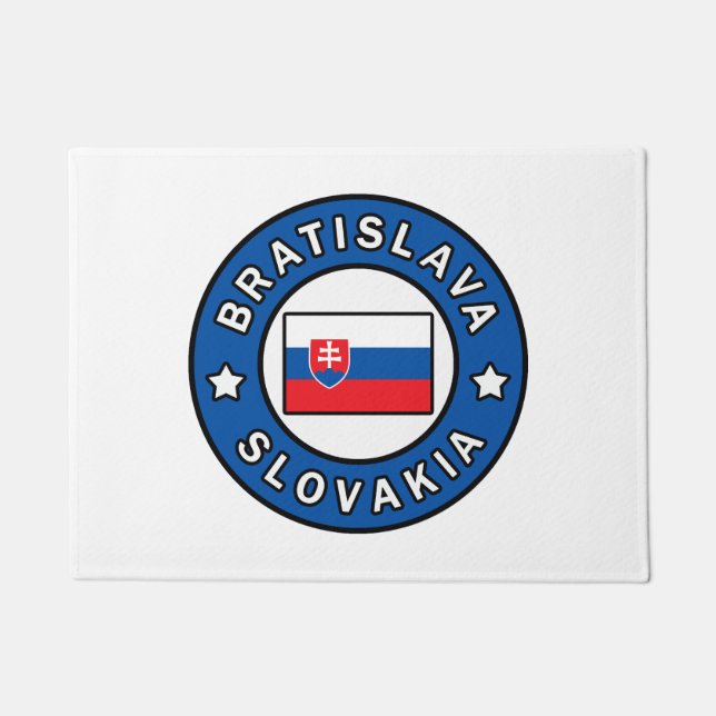 Bratislava Slovakia Doormat (Front)