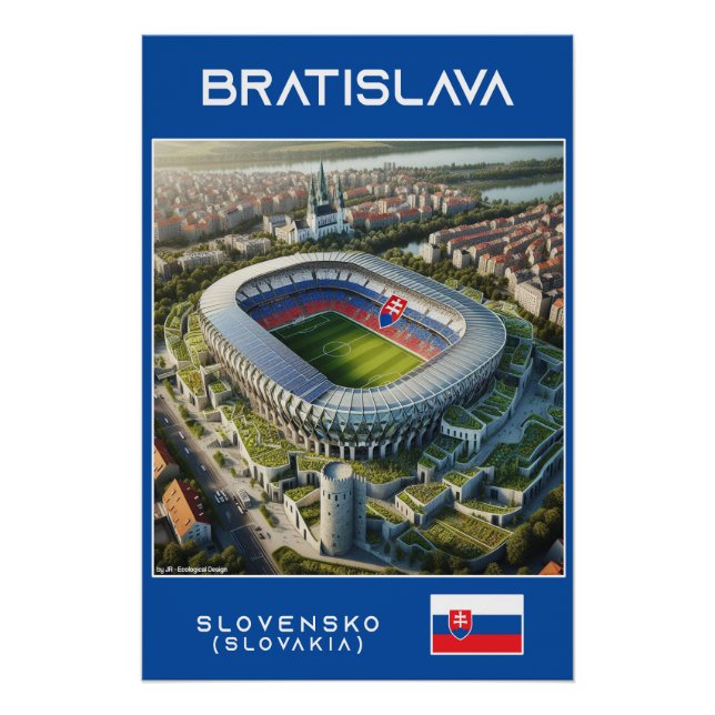 Bratislava - Slovakia - Ecological Design Poster (Front)
